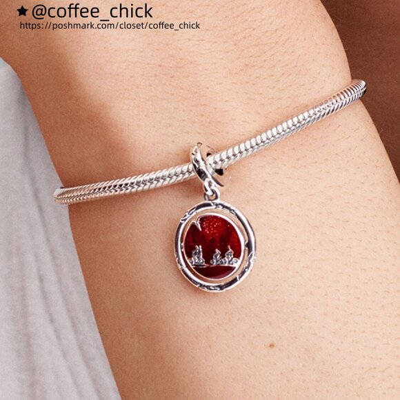 Pandora Stranger Things Glow-in-the-dark Upside Down Dangle Charm - Picture 4 of 5